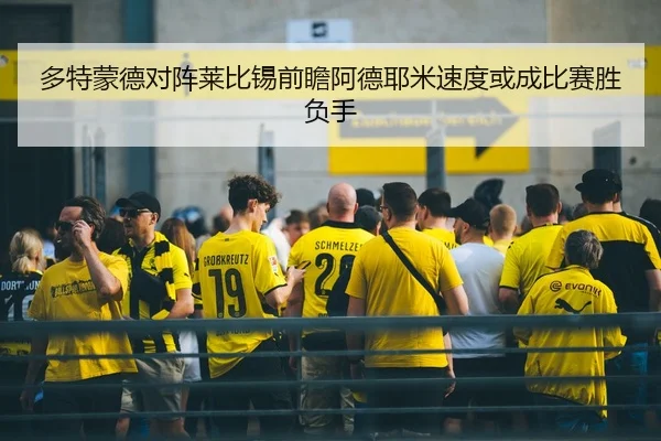 多特蒙德对阵莱比锡前瞻阿德耶米速度或成比赛胜负手